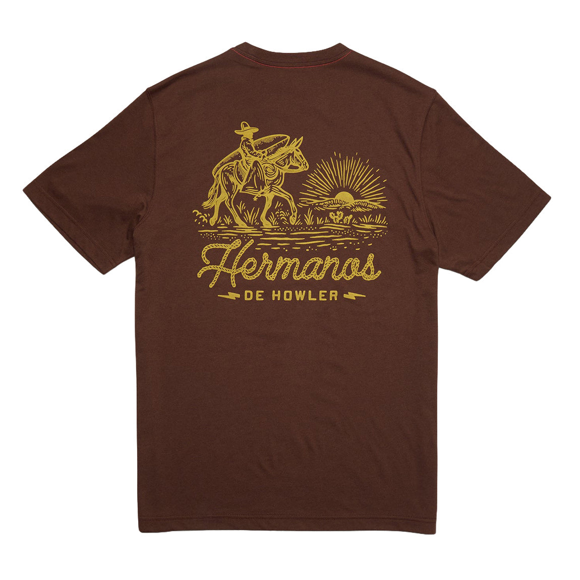 HOWLER SUNSET RIDER TEE - MAHOGANY - Bing Surfboards