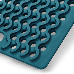 Close up image of Blue Green Ocean Designs Floor Mat