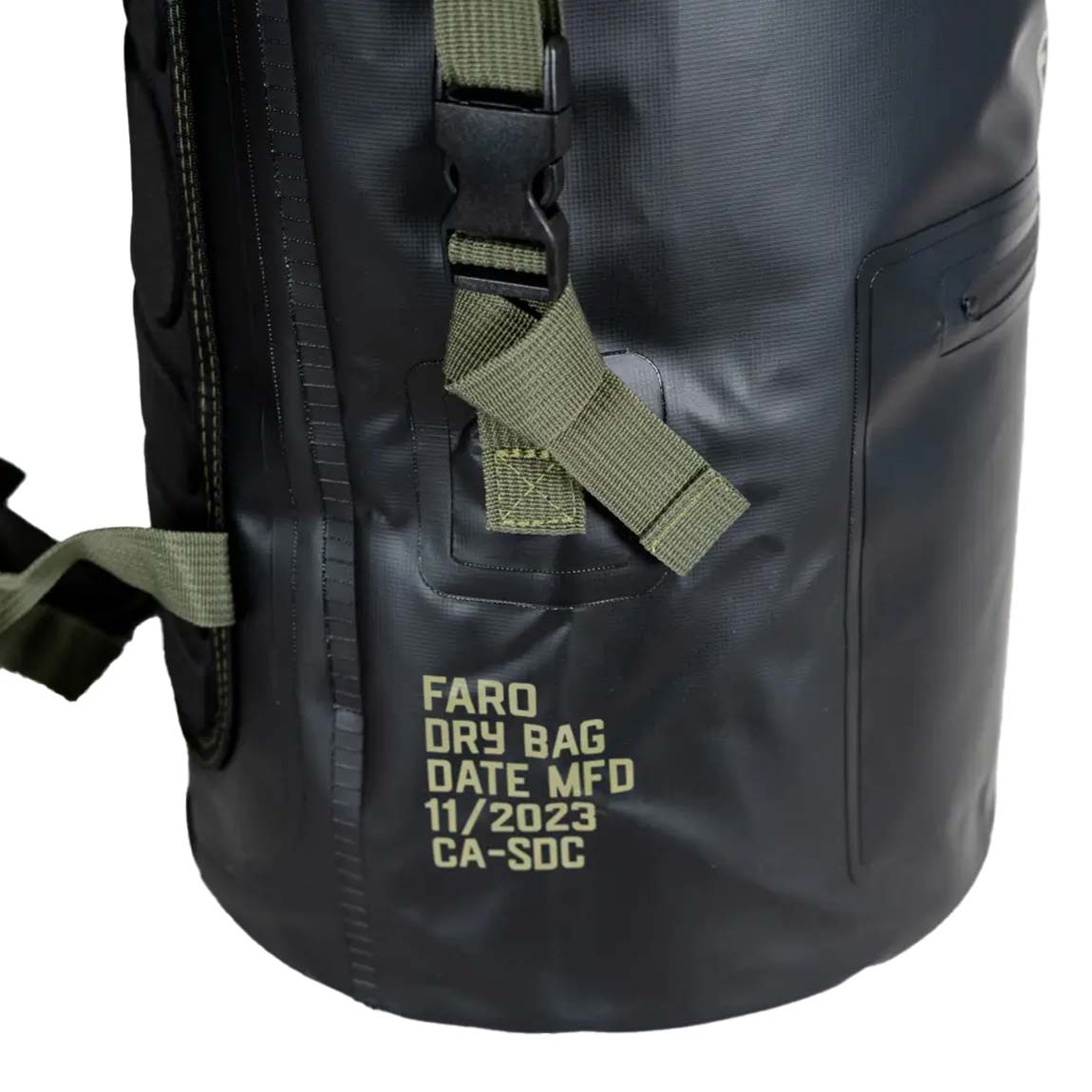 FARO WETSUIT DRY BAG - BLACK/OLIVE - Bing Surfboards