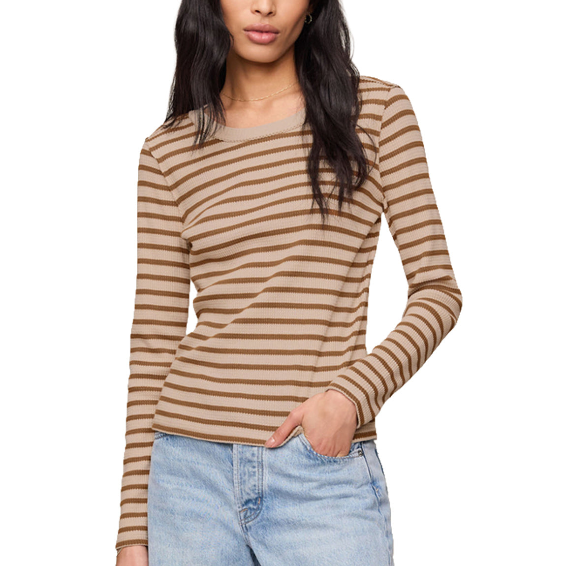 Z SUPPLY ARLET STRIPE TOP - SADDLE - Bing Surfboards