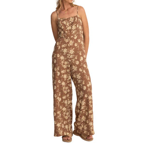 RHYTHM NOVA PAISLEY JUMPSUIT - CHOCOLATE