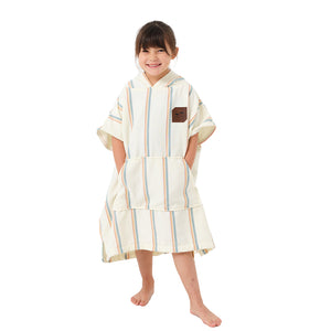 SLOWTIDE BAJA STRIPE KIDS PONCHO