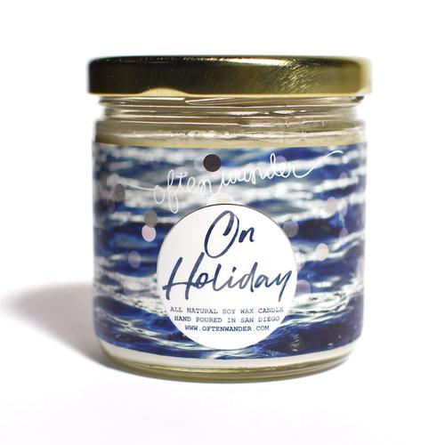 Often Wander Holiday Candle - On Holiday