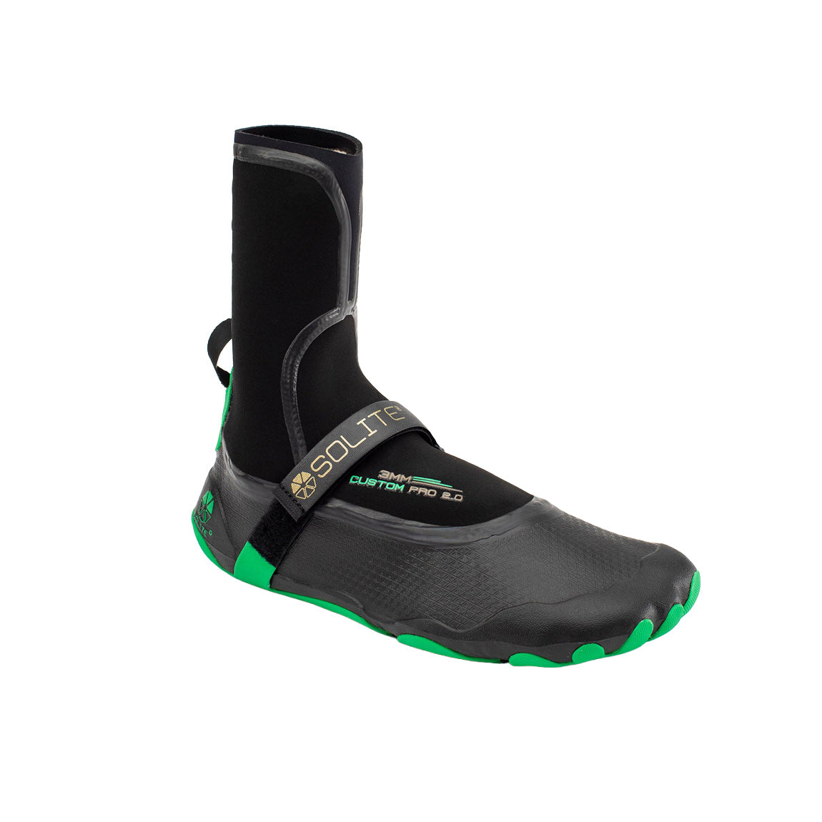 SOLITE 3MM CUSTOM PRO 2.0 FLAGSHIP FIT - BLK/GRN - Bing Surfboards