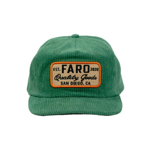 FARO CORD PATCH HAT - GREEN