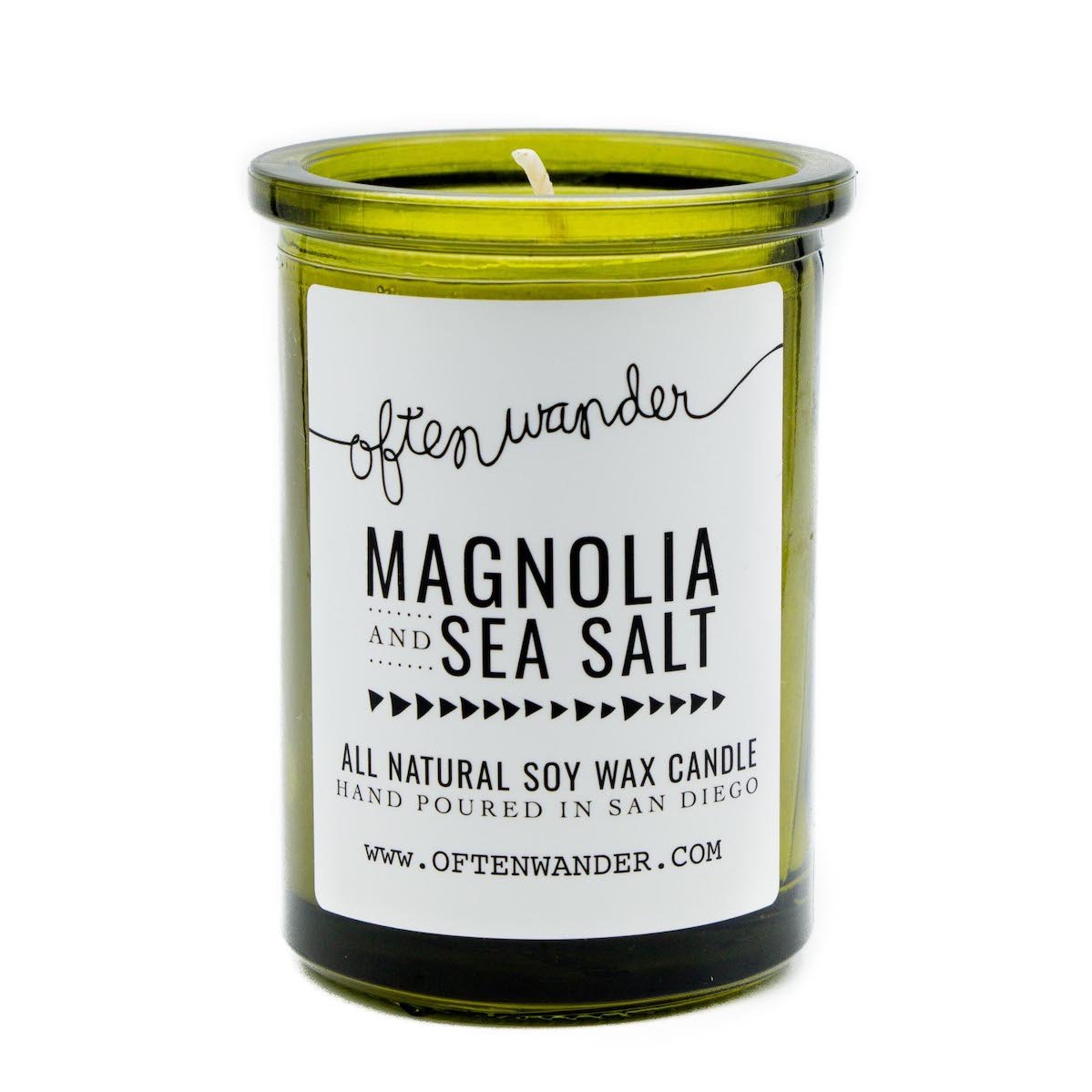 Often Wander Apothec Candle - Magnolia and Sea Salt