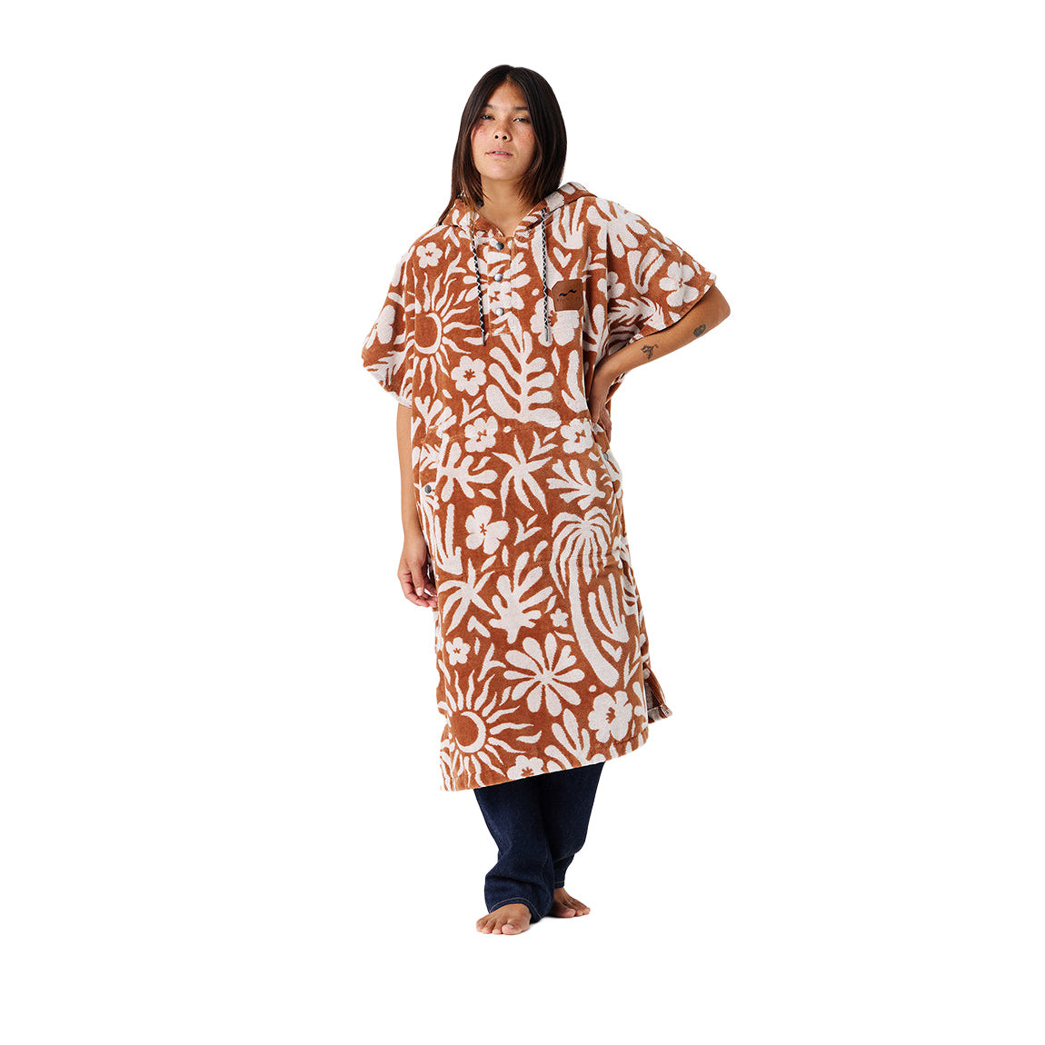 SLOWTIDE SUNNY PONCHO S/M - TOAST