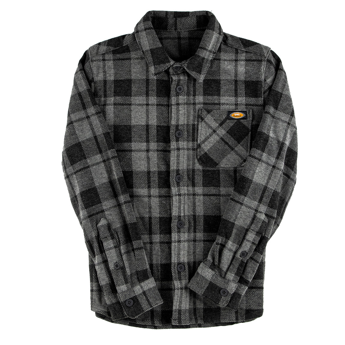 BING BOYS EMPIRE FLANNEL - GREY - Bing Surfboards