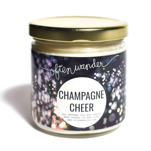 Often Wander Holiday Candle - Champagne Cheer