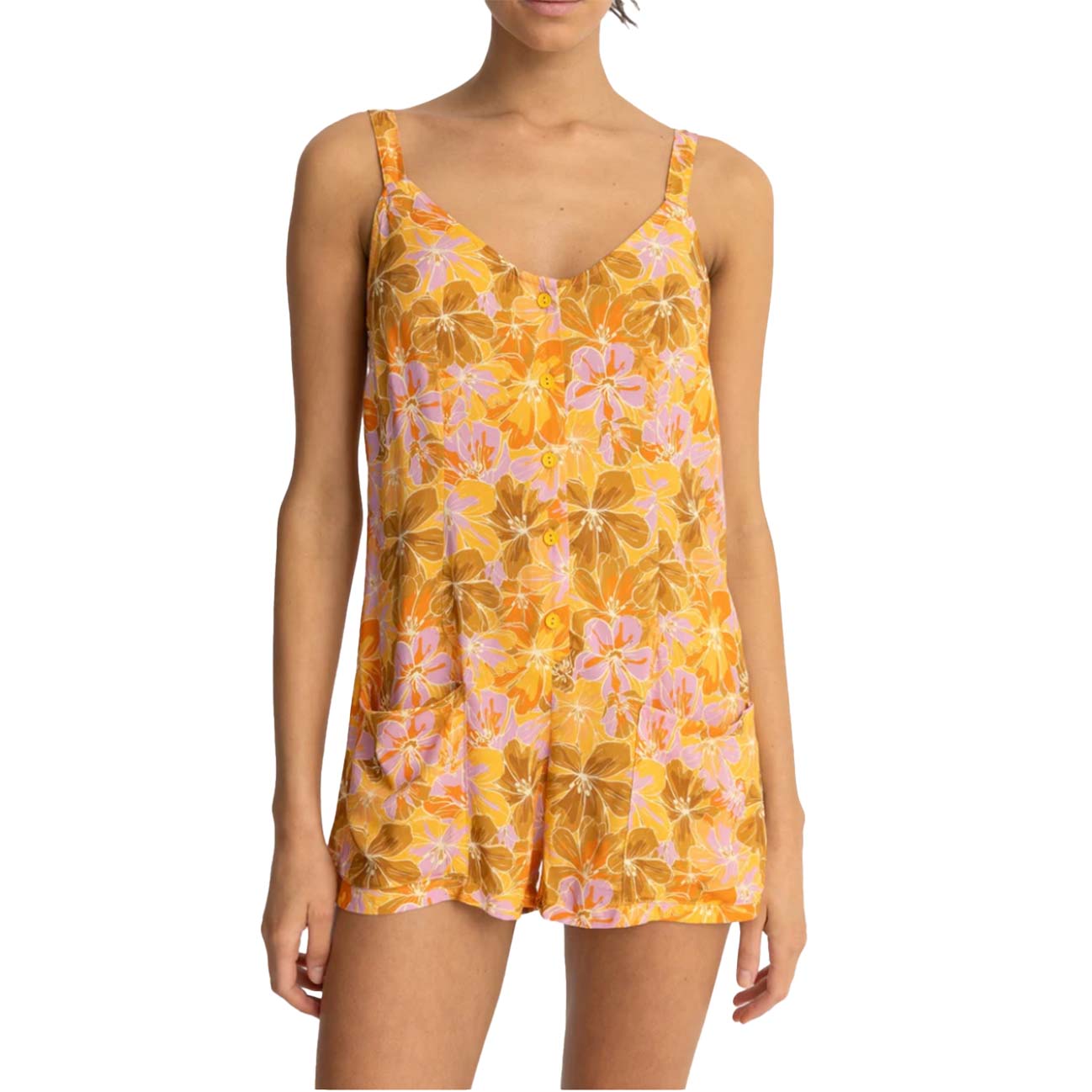 RHYTHM MAHANA DRESS - YELLOW