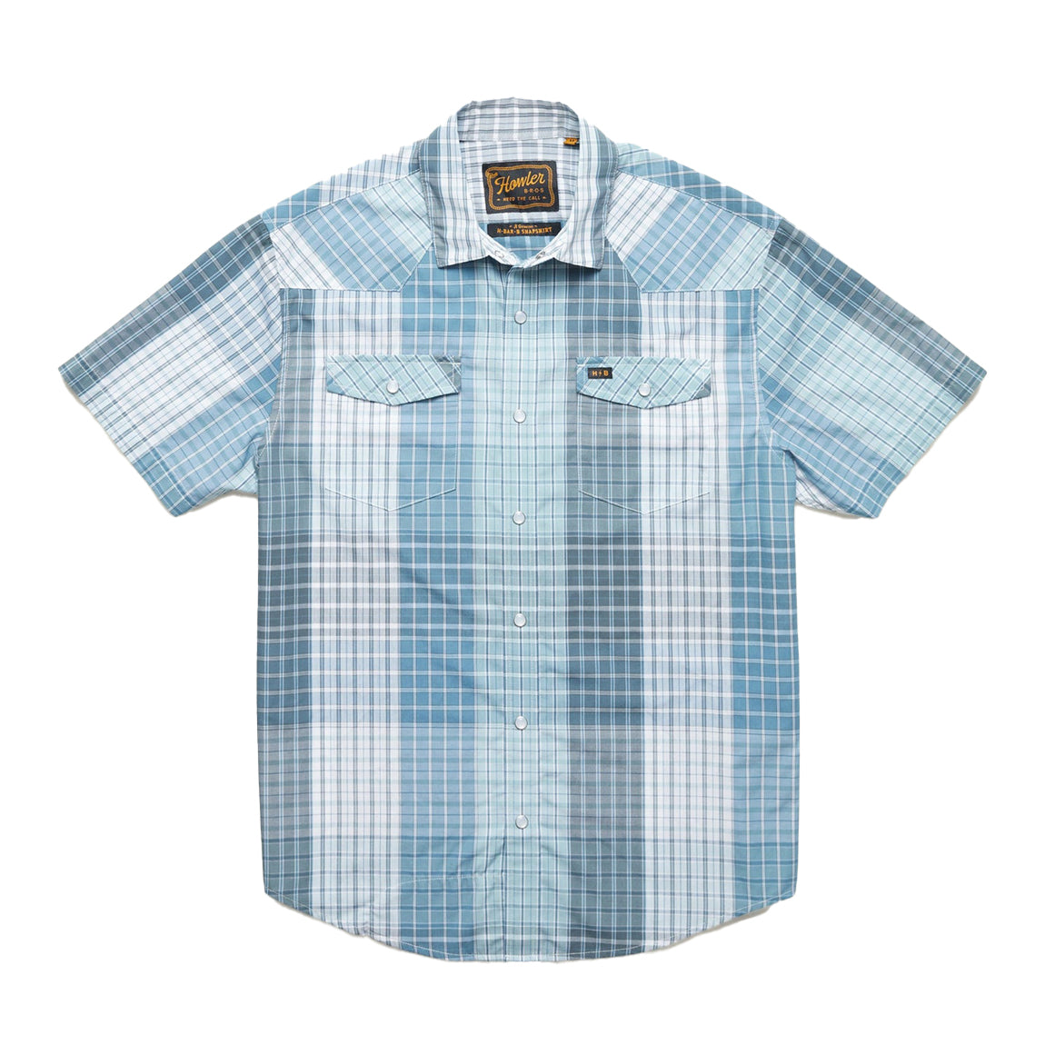 HOWLER BROS. H BAR SHIRT - PLAID BLUE