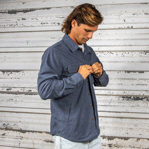 BING CARMEL CORD JACKET - BLUE
