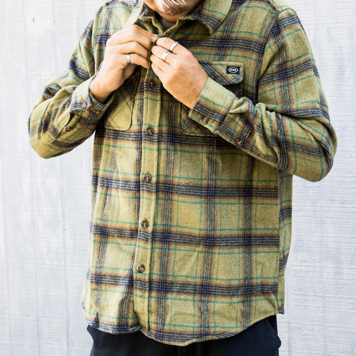 BING TOFINO FLANNEL - MOSS