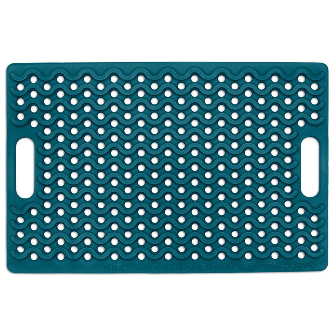 Blue Green Ocean Designs Floor Mat