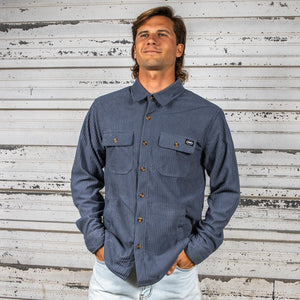 BING CARMEL CORD JACKET - BLUE