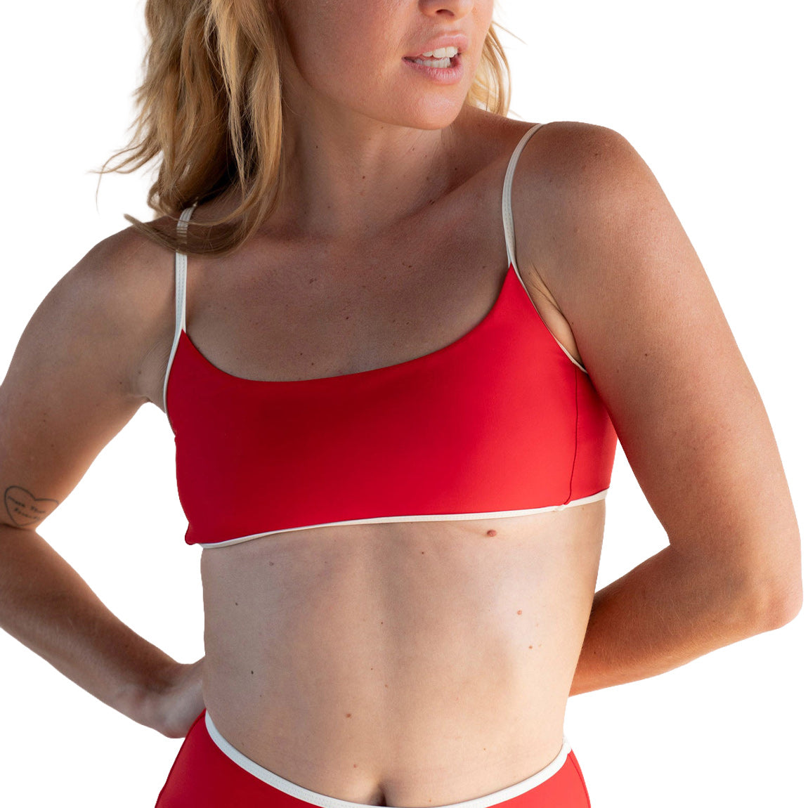 SEPTEMBER RIVER BIKINI TOP - LAVA RED
