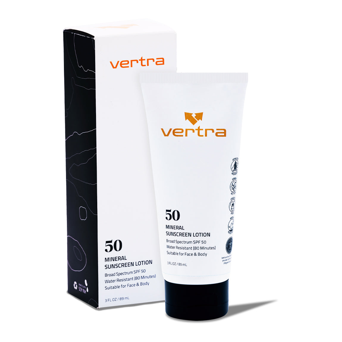 VERTRA 50+ MINERAL SUNSCREEN LOTION