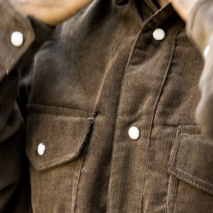 BING WACO CORD SHIRT - BROWN