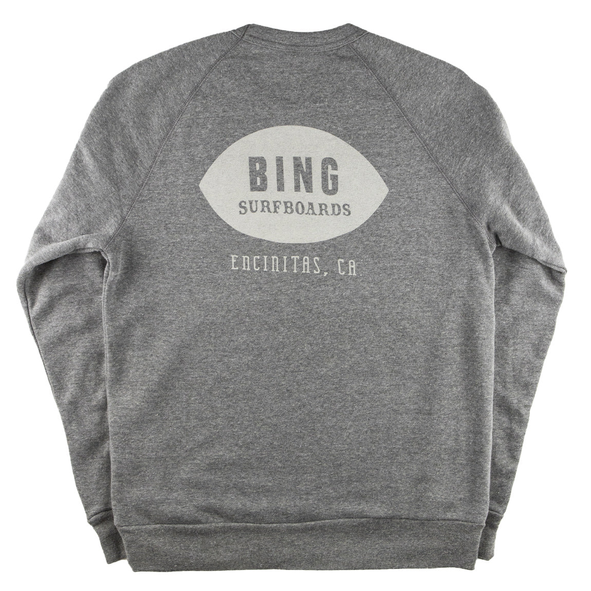 Rose Crewneck Sweatshirt with Bing Encinitas Logo on front left chest