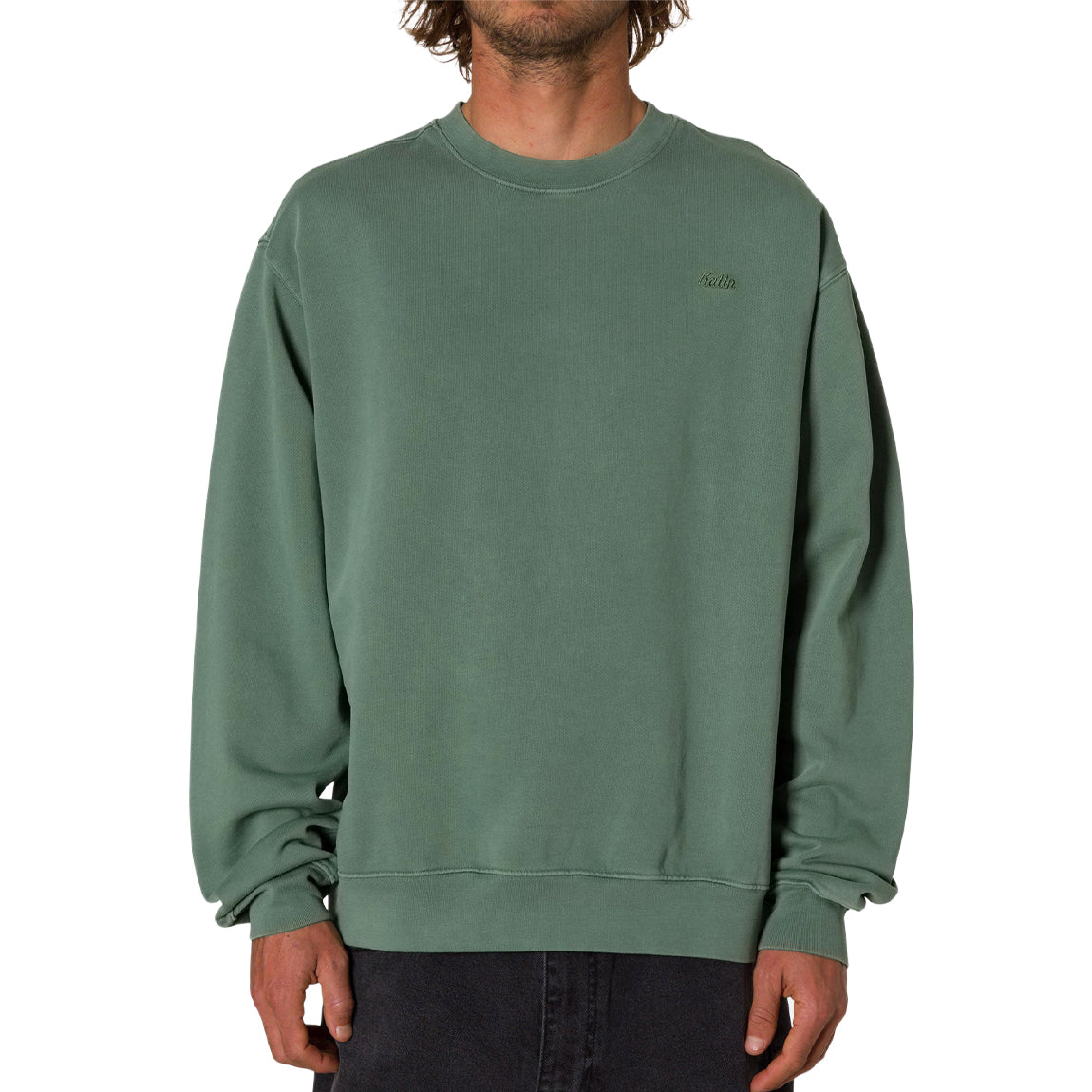 KATIN EMB CREW FLEECE - DUCK