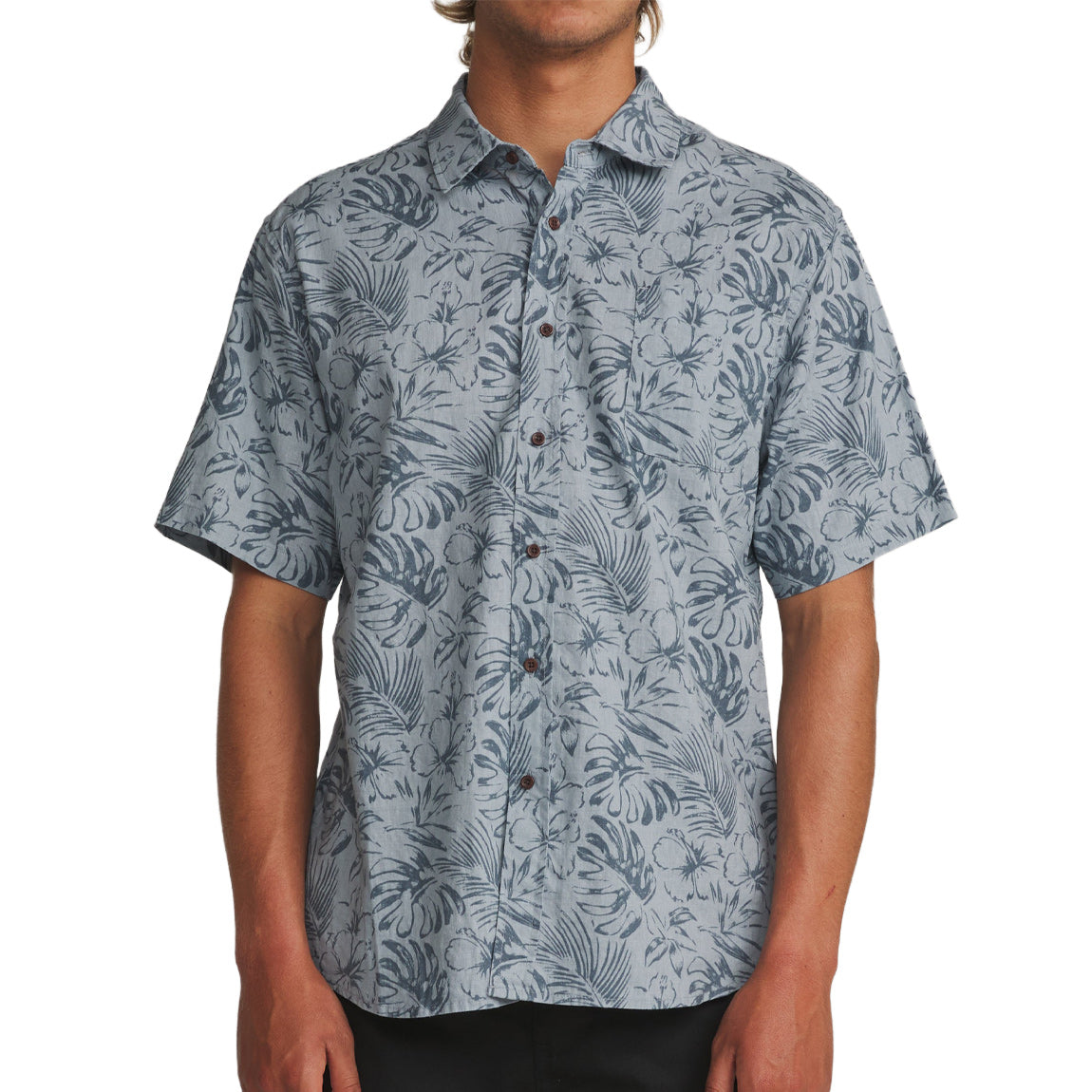KATIN MOCO SHIRT - GRY/BLUE
