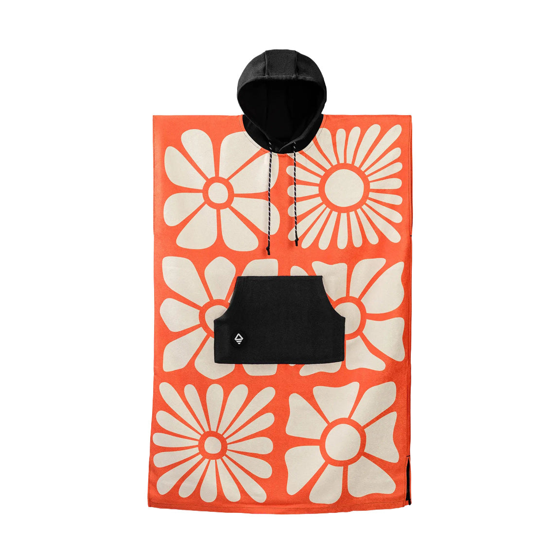 NOMADIX CHANGING PONCHO - BIG FLOWERS ORANGE M/L - Bing Surfboards