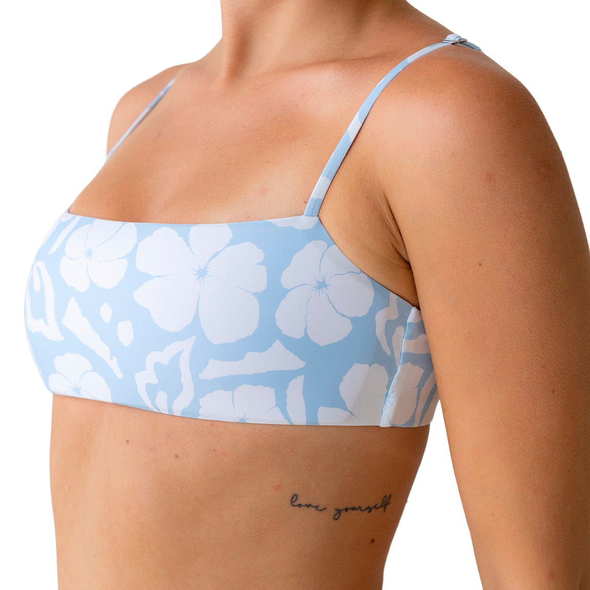 SEPTEMBER ATOLL BIKINI TOP - ALOHA CRYSTAL BLUE
