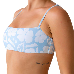 SEPTEMBER ATOLL BIKINI TOP - ALOHA CRYSTAL BLUE