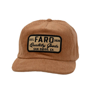 FARO CORD PATCH HAT - TAN