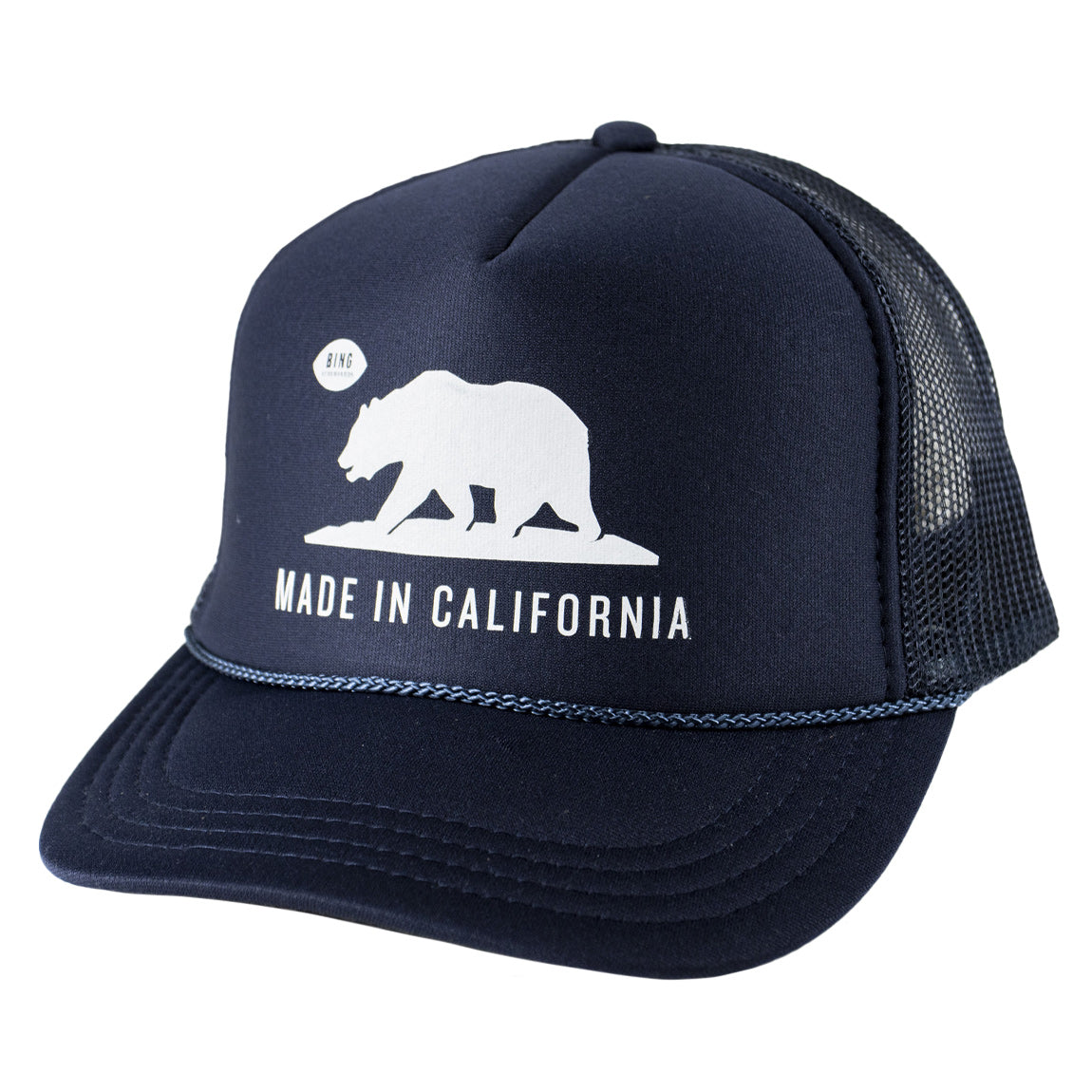 Made In CA Kids Trucker Hat - Navy