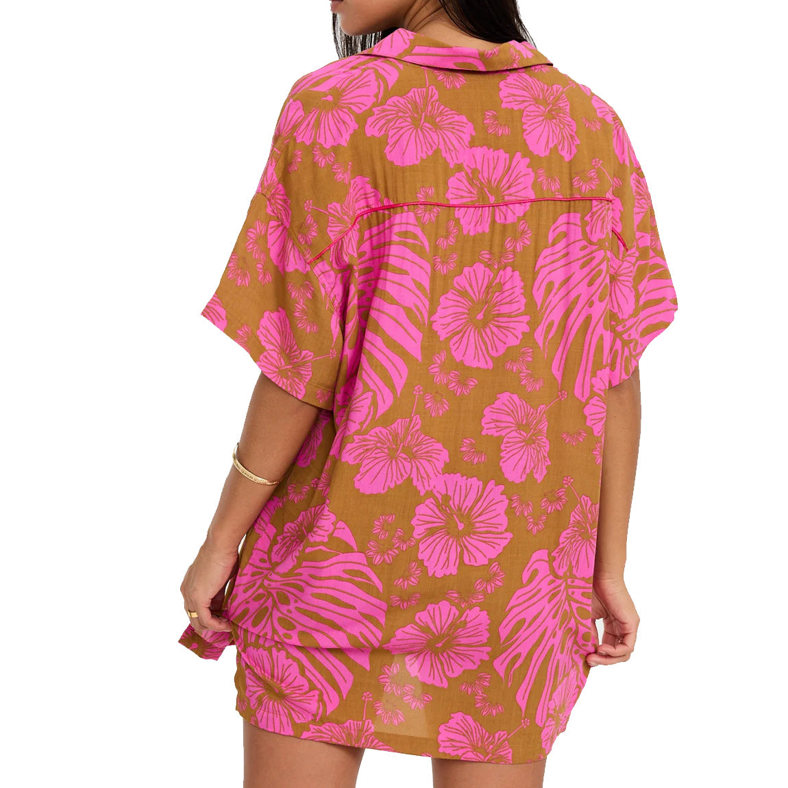 BENOA ALOHA SHIRT DRESS - NAUPAKA