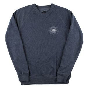 MANDALA II Premium Crew Sweatshirt - Navy