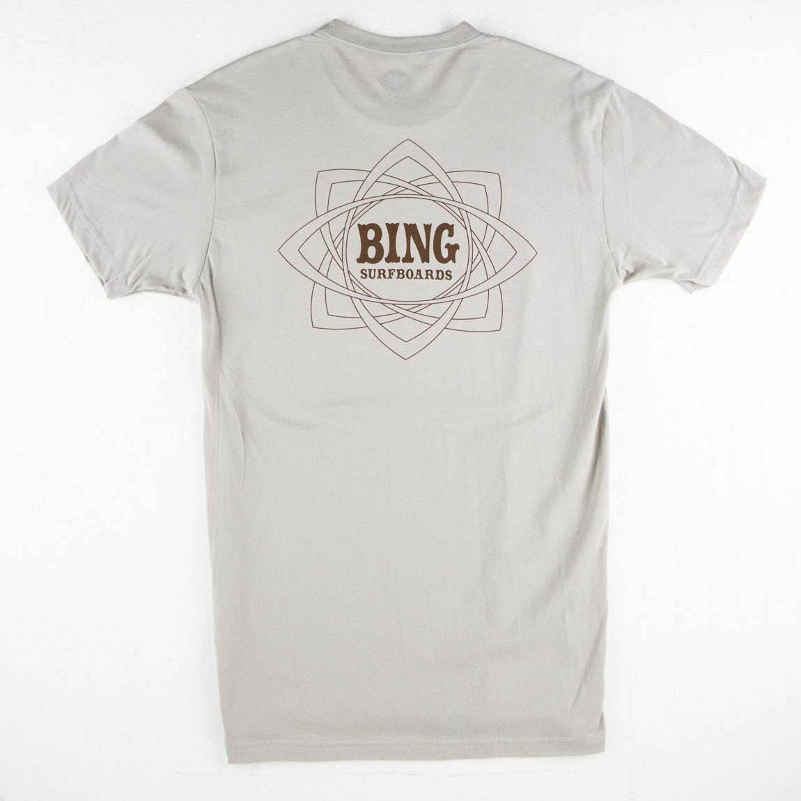 Mandala II Premium S/S T-Shirt - Light Grey - Bing Surfboards