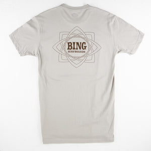 Mandala II Premium S/S T-Shirt - Light Grey - Bing Surfboards