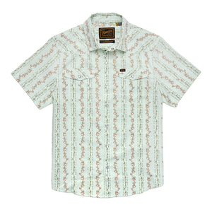 HOWLER H BAR SNAP SHIRT - HIBISCUS MINT