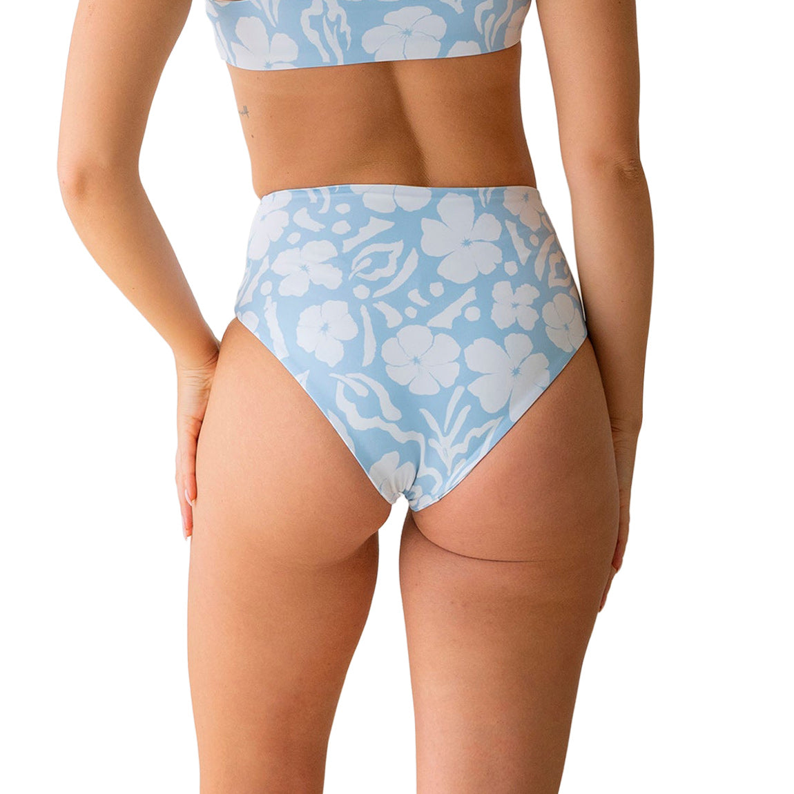 SEPTEMBER LUCKY BIKINI BOTTOM - ALOHA CRYSTAL BLUE