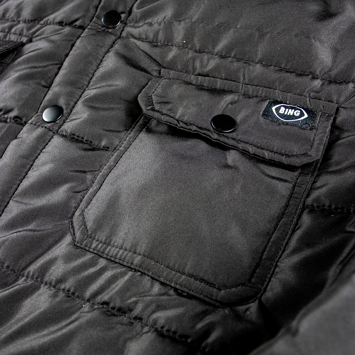 BING ROCKPILES JACKET - BLACK - Bing Surfboards