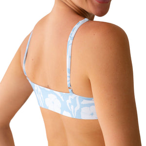 SEPTEMBER ATOLL BIKINI TOP - ALOHA CRYSTAL BLUE