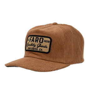 FARO CORD PATCH HAT - TAN