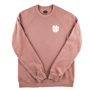 FLOWER POWER Premium Crew Sweatshirt - Mauve