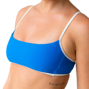 SEPTEMBER RIVER BIKINI TOP - NINETIES BLUE