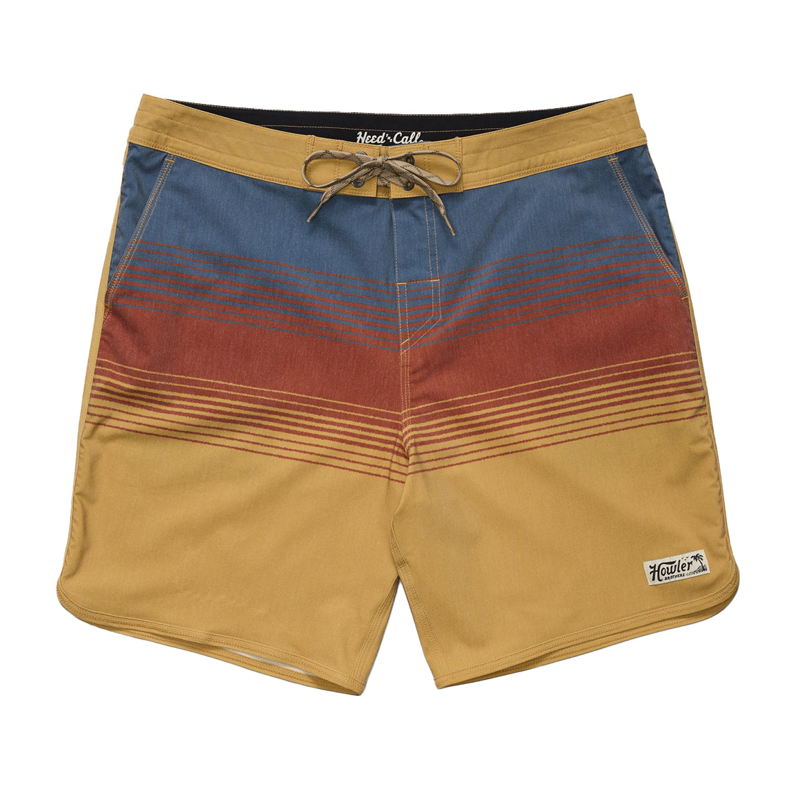HOWLER BROS. BRUJA BOARDSHORTS - OLD GOLD
