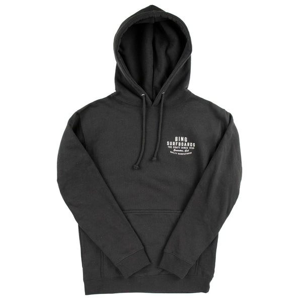 QUALITY MANUFACTURING Premium Hooded Sweatshirt - Black - Bing
