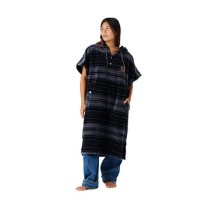 SLOWTIDE OSO PONCHO S/M - BLACK