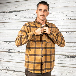 BING FORTE FLANNEL JACKET - BROWN