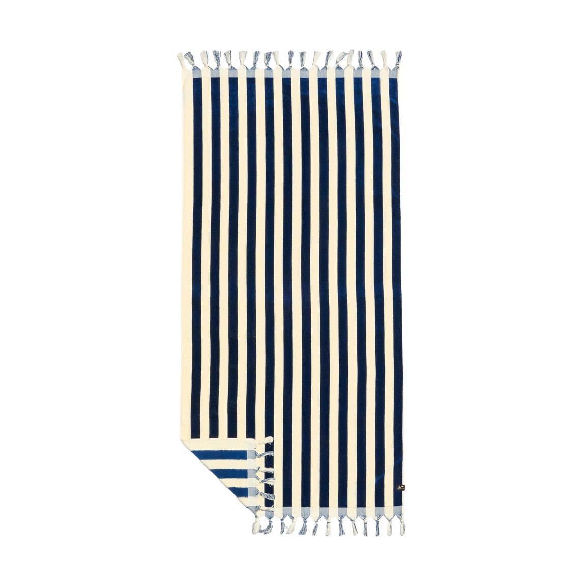 SLOWTIDE CABANA FRINGE TOWEL - DEEP POOL - Bing Surfboards