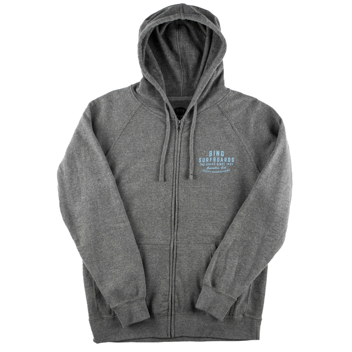 Quality Manufacturing Premium Zip Hoodie Sweatshirt - Nickel