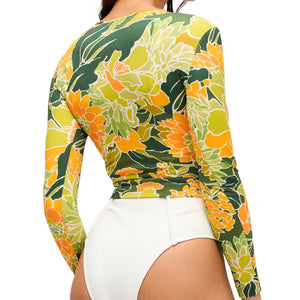 SEEA PALOMAR CROP TOP RASHGUARD - ZEST