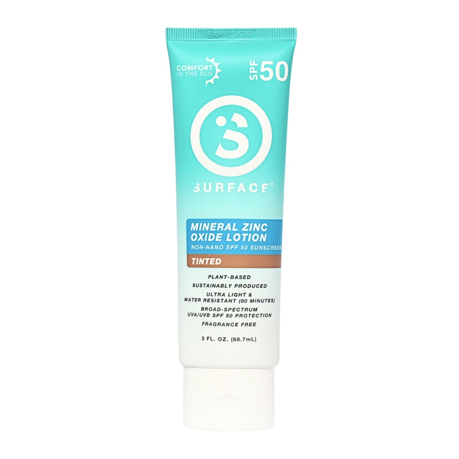 SURFACE TINTED MINERAL ZINC LOTION SPF 50 - 3OZ