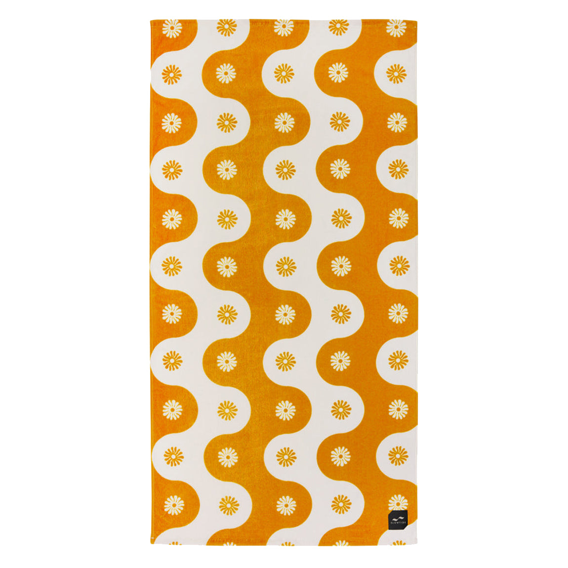 SLOWTIDE BOTANICAL WAVES TOWEL - MUSTARD